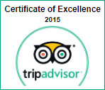 TripAdvisor Certificate of Excellence 2015